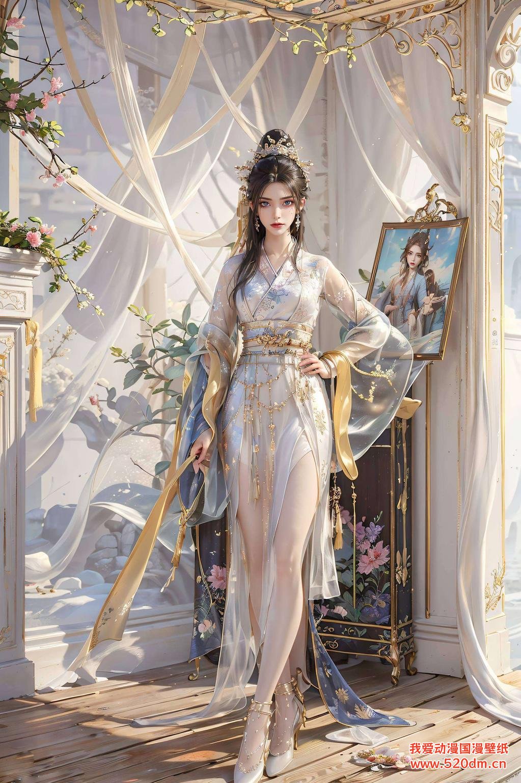 雪花飘舞这款永生方清雪4K超清壁纸动图