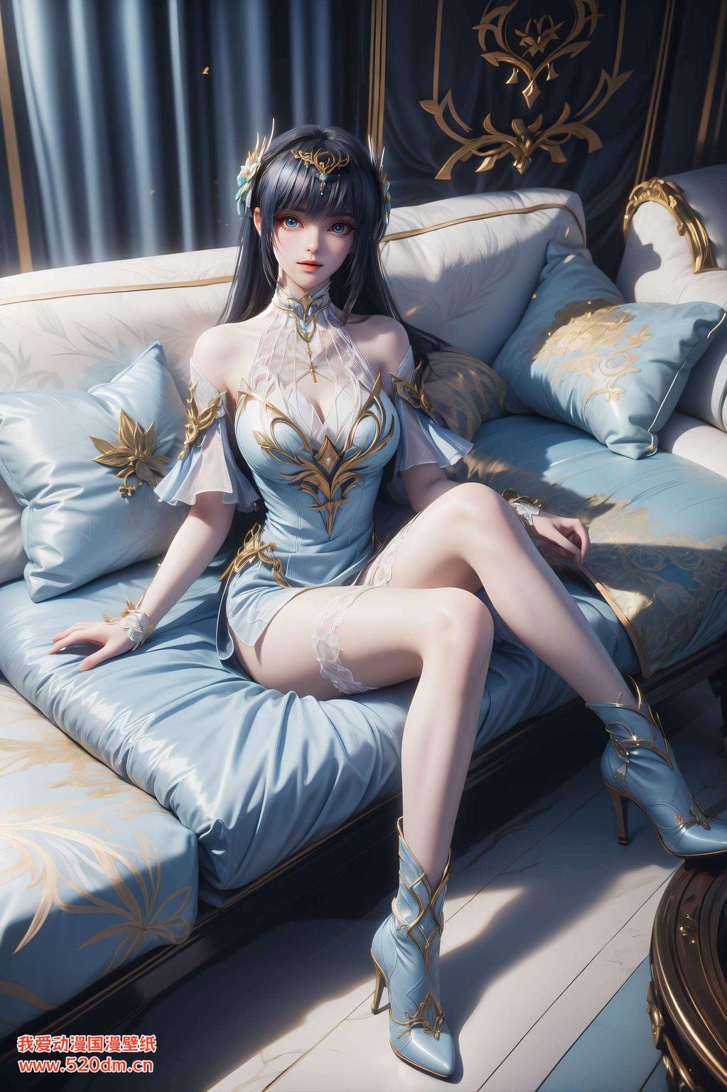 仿佛能感受到她的温柔呼吸细腻的画面