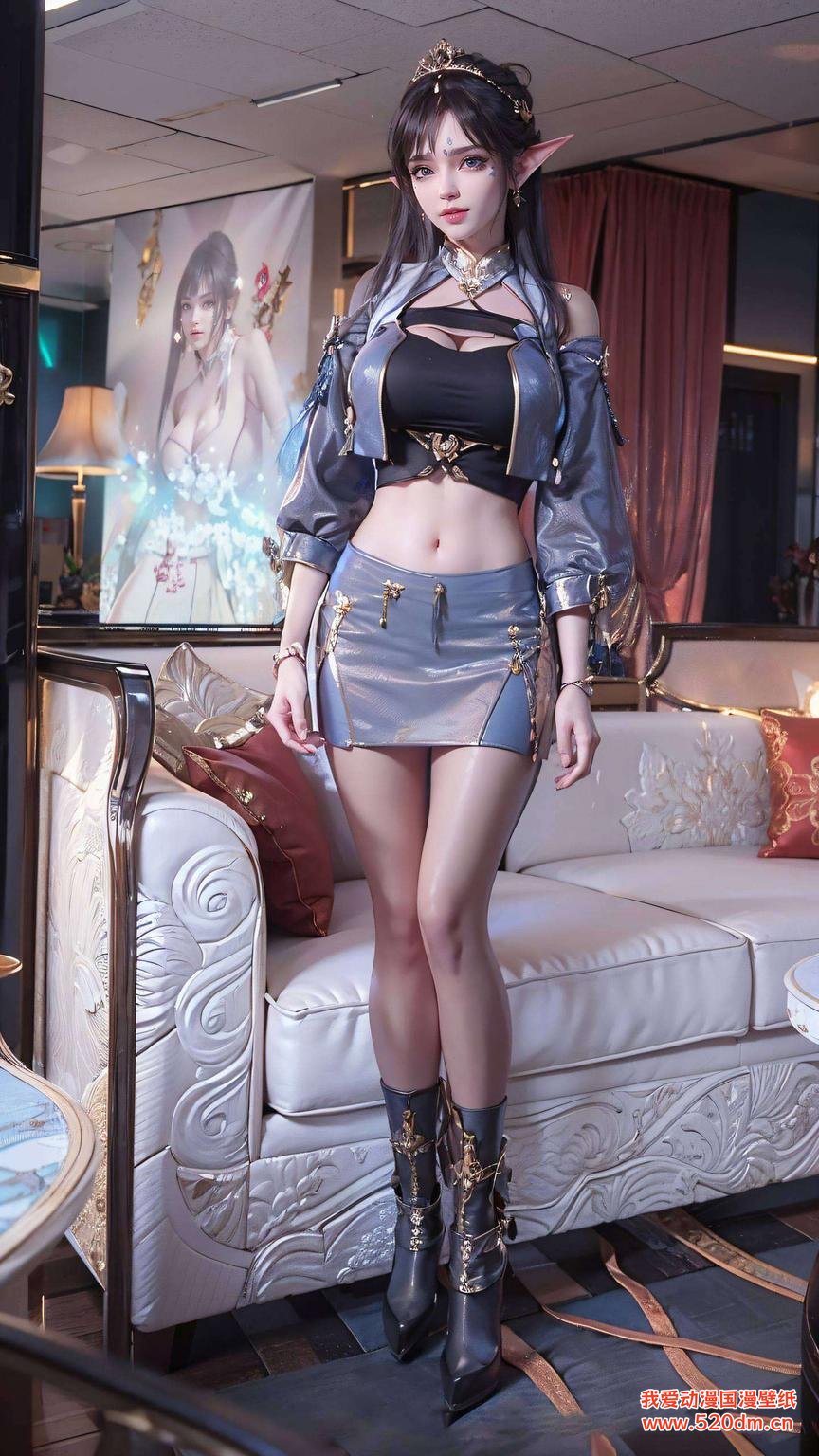 细腻的线条描绘今天给大家带来一款绿色免费壁纸