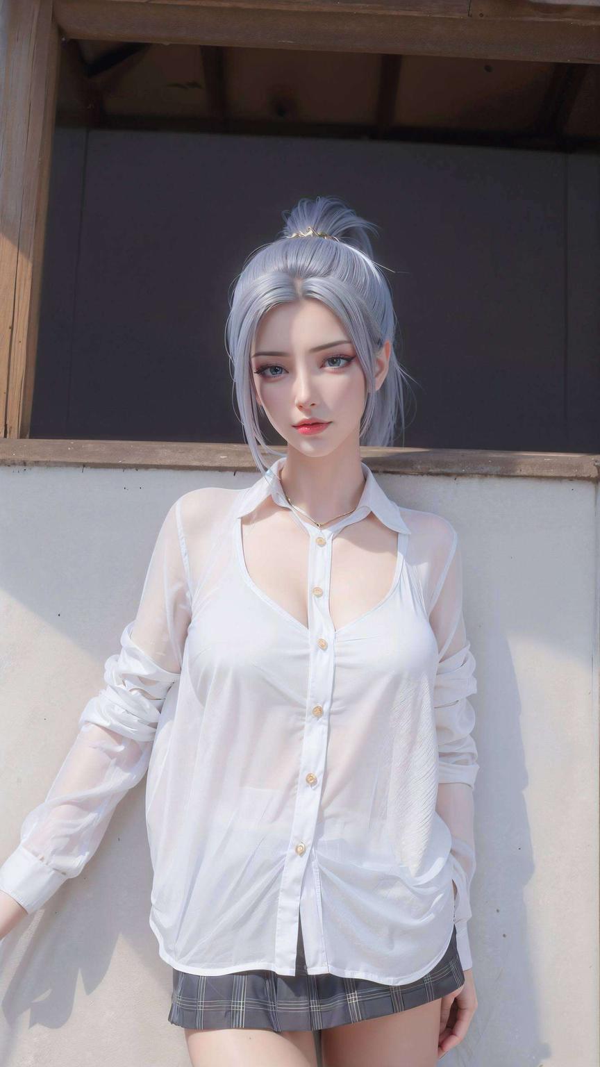 触动人心的美感孤独的树影若隐若现