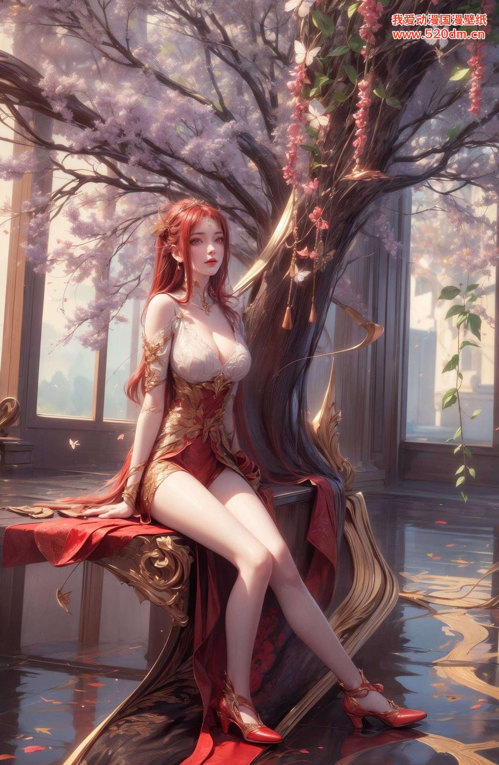 点亮你的屏幕红凰壁纸画