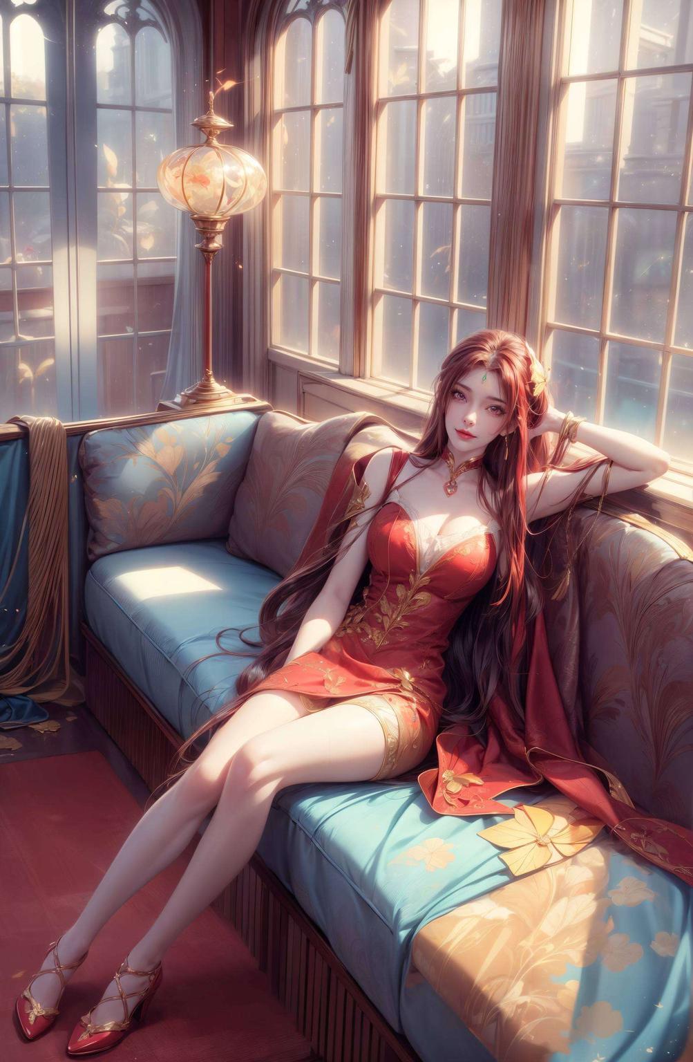 色彩斑斓红凰壁纸横屏高清4K