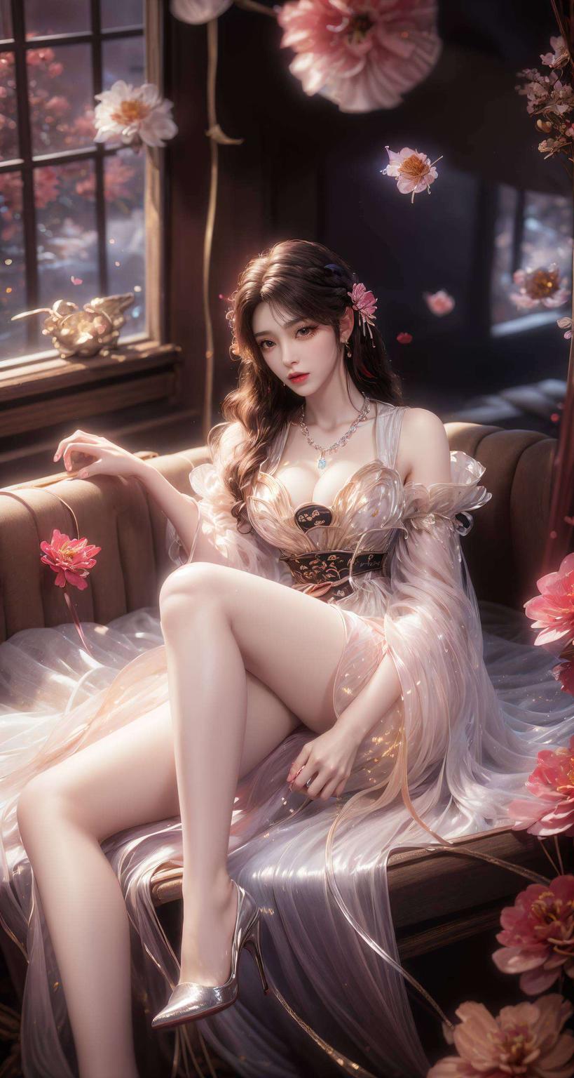 古香古色壁纸映眼前火灵儿与云曦月婵共舞