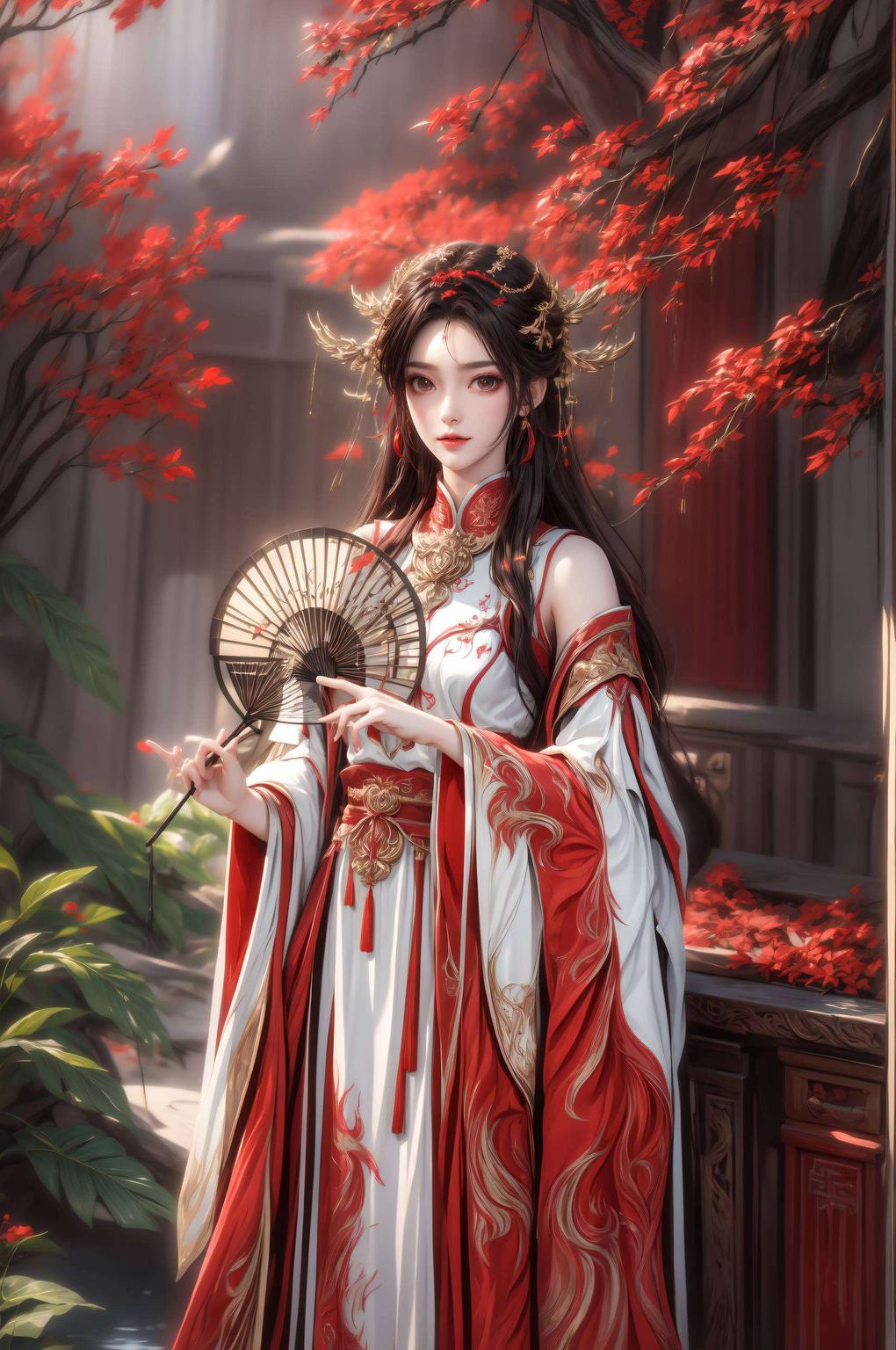 高清壁纸映艳姿火灵儿翩翩起舞