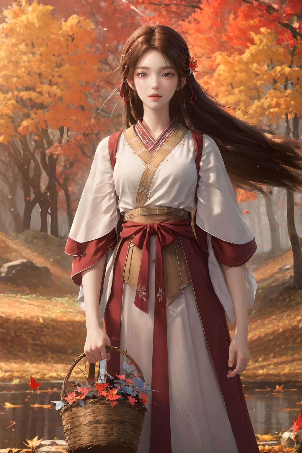 绿色极简壁纸点亮清新视界！火灵儿壁纸图片