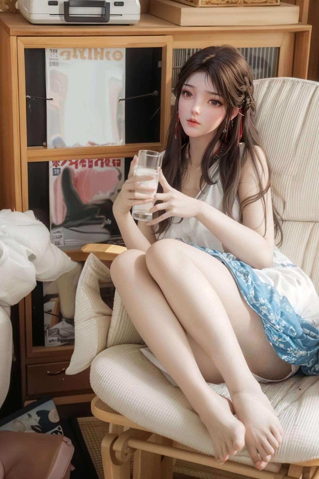 点亮手机桌面火灵儿插画壁纸