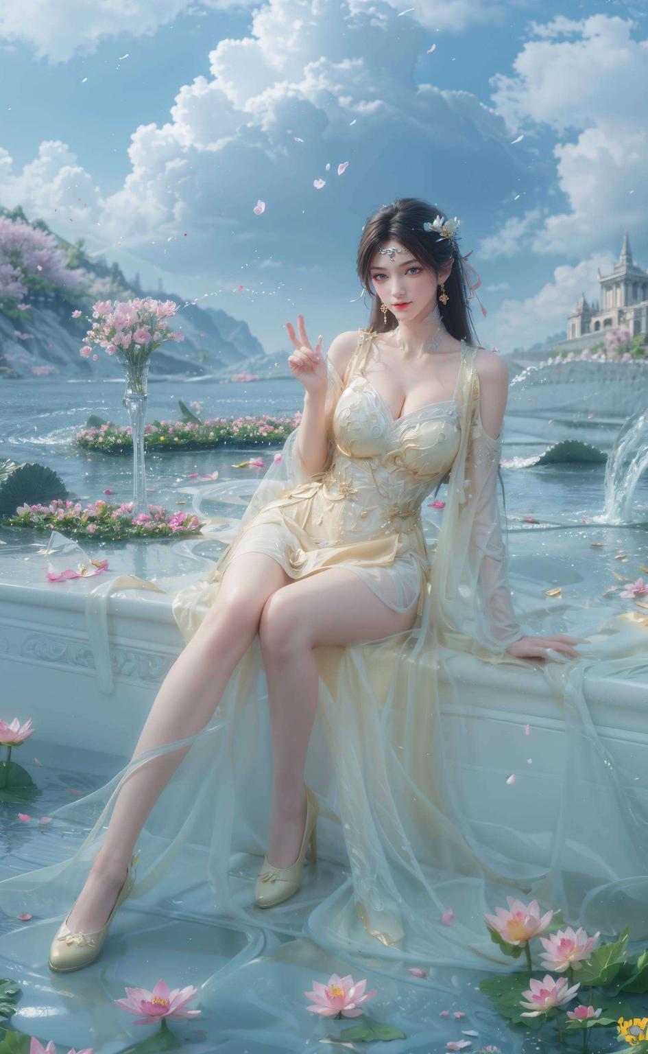 让你的iPhone瞬间变身艺术品！金瓶儿的优雅身姿大家好！今天给大家带来一款超美的4K女生壁纸——金瓶儿！这画面细腻