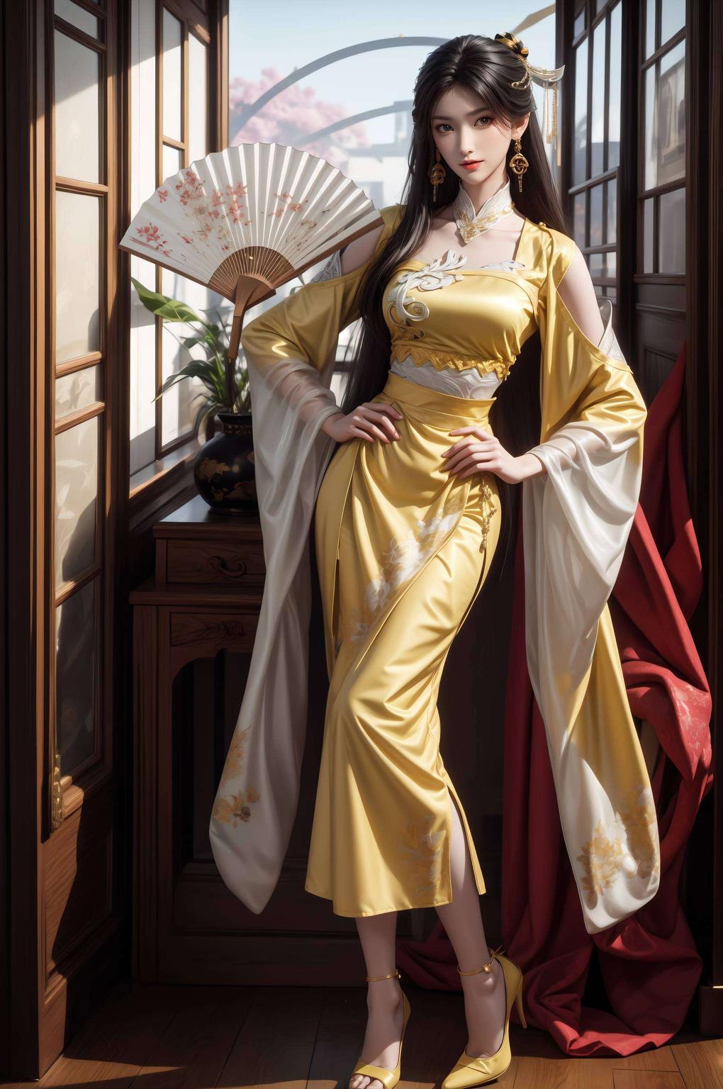 金瓶儿AI国漫女神1920x1080高清壁纸