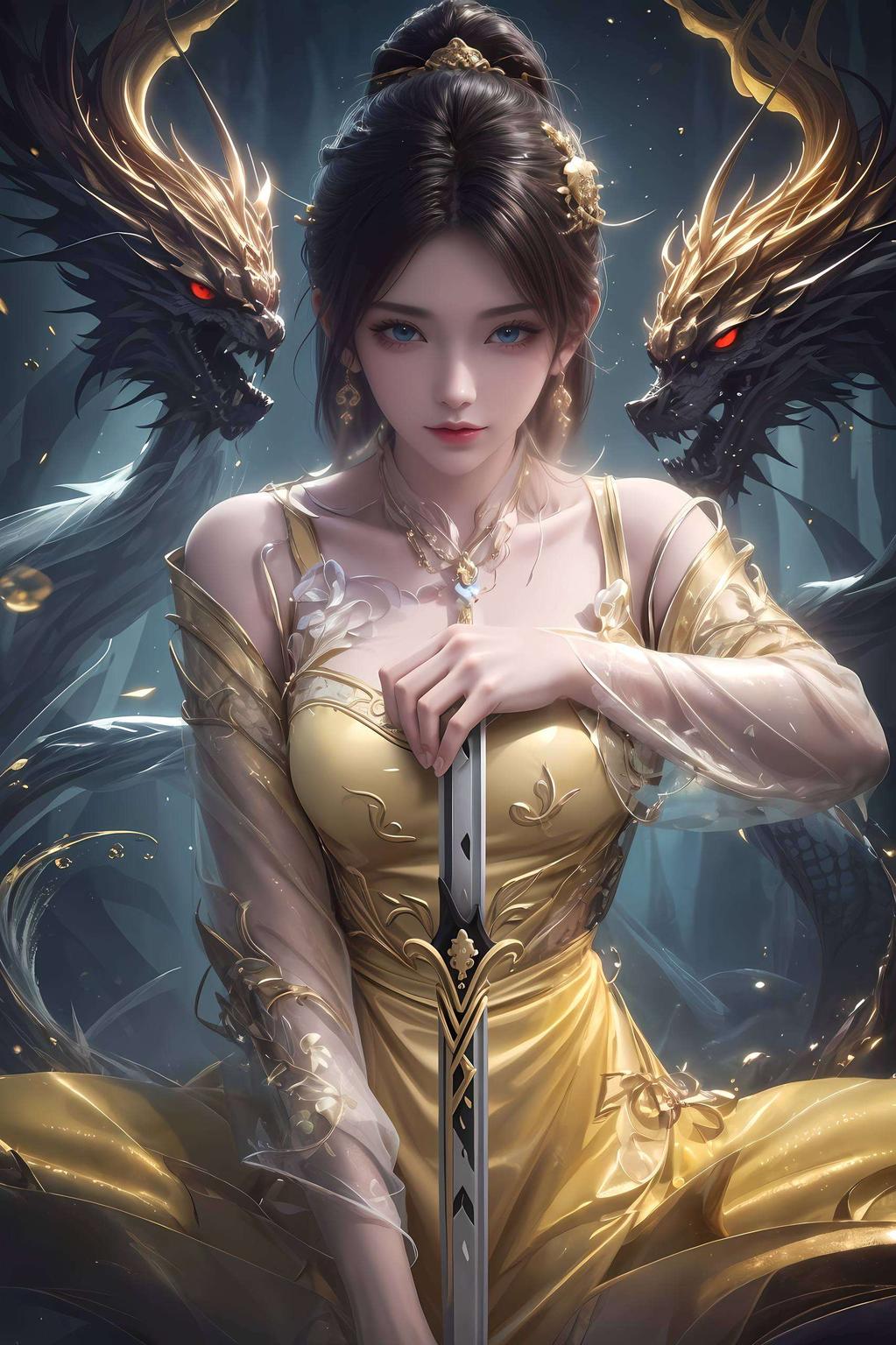 竖屏呈现墨色渲染中