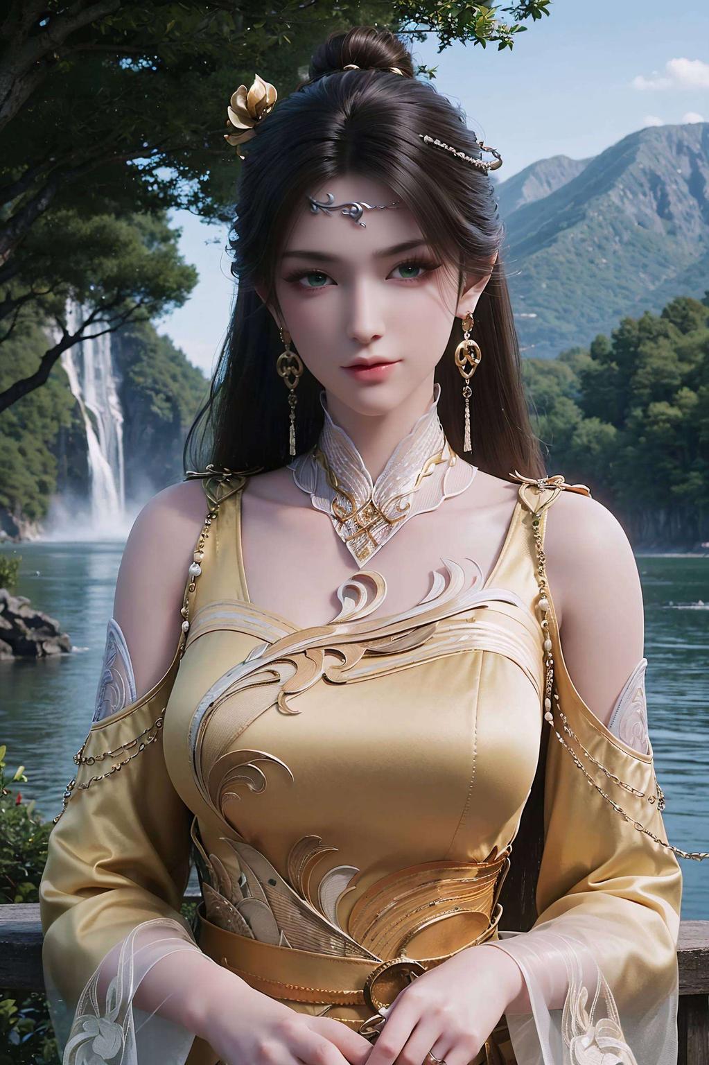 金瓶儿动漫风壁纸高清细腻