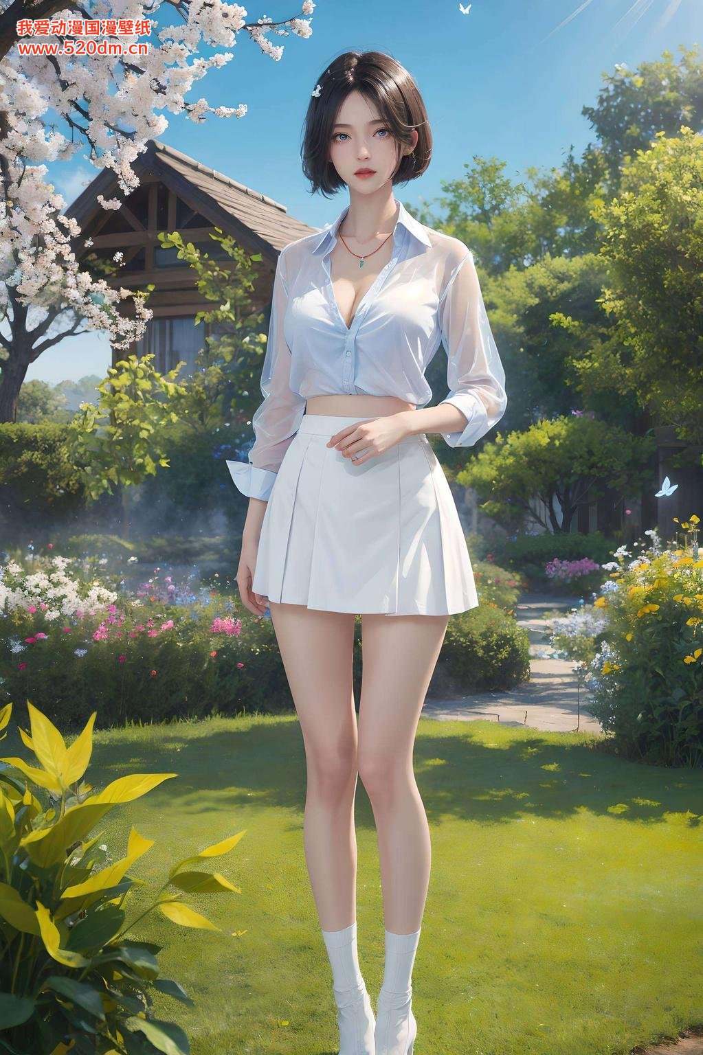 今天给大家带来一款超美的姬如雪AI美图电脑壁纸细节精致