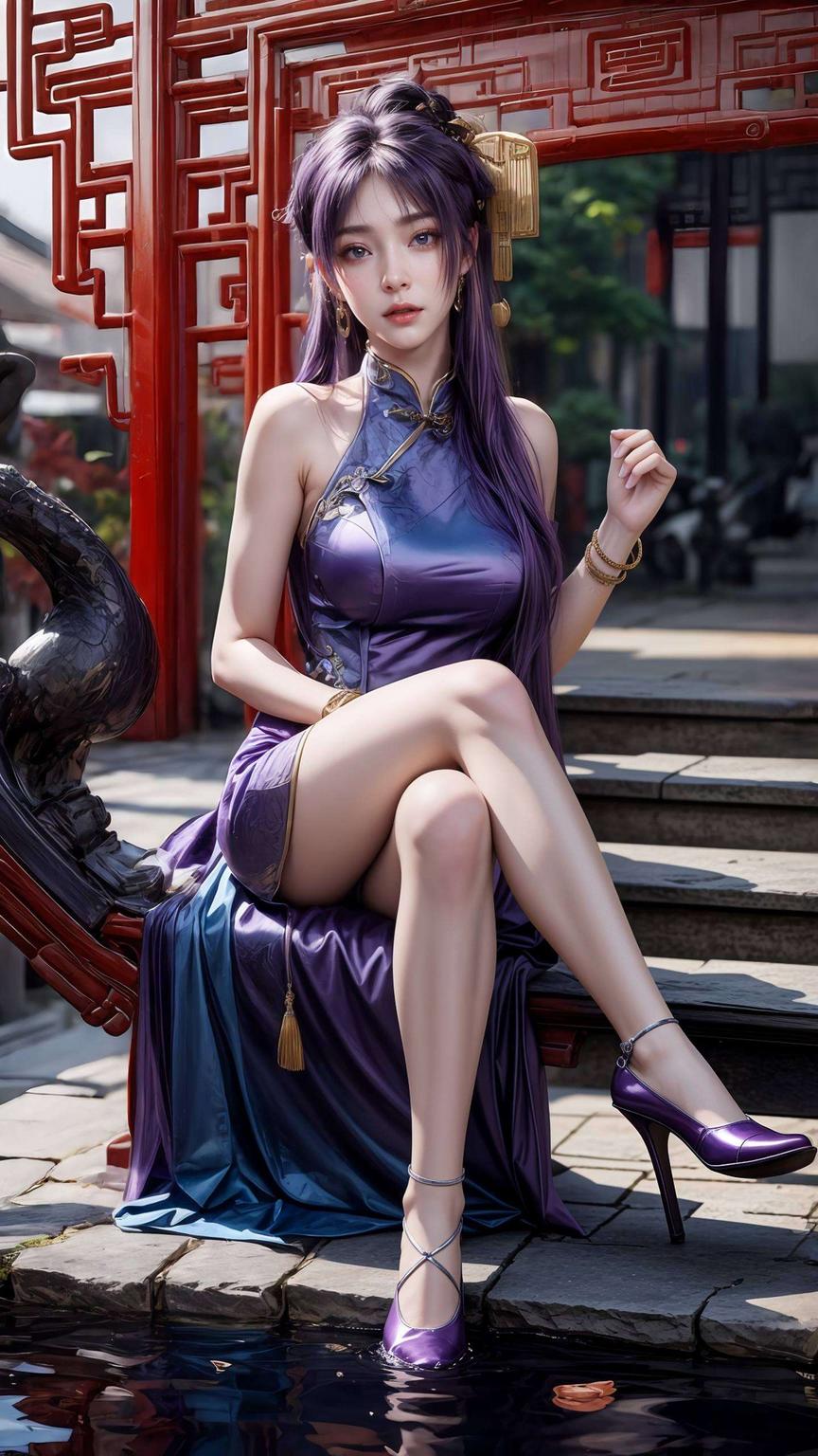 设置起来超简单！只需一键姬紫月的美图壁纸