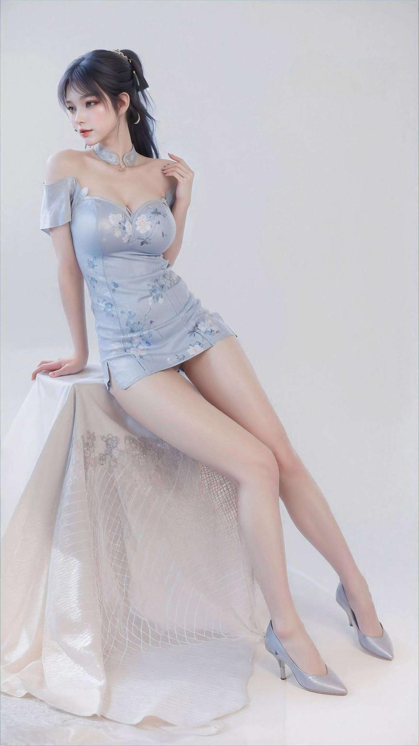 AI高清渲染姬紫月泪洒壁纸