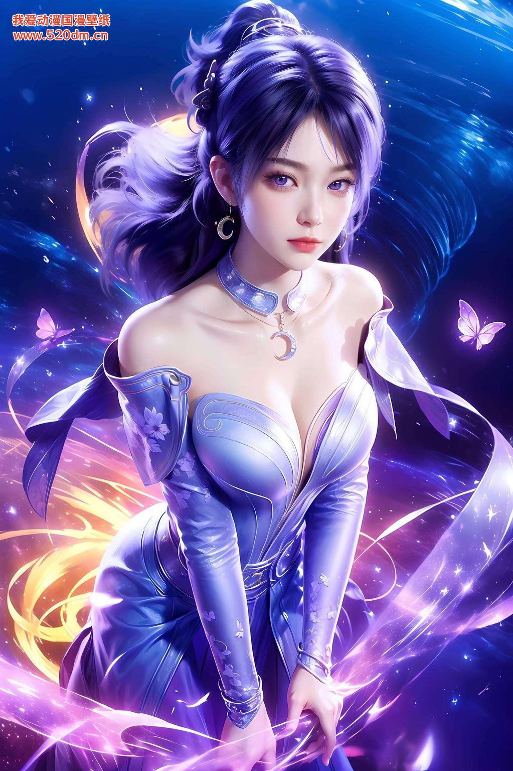 细腻如梦姬紫月壁纸