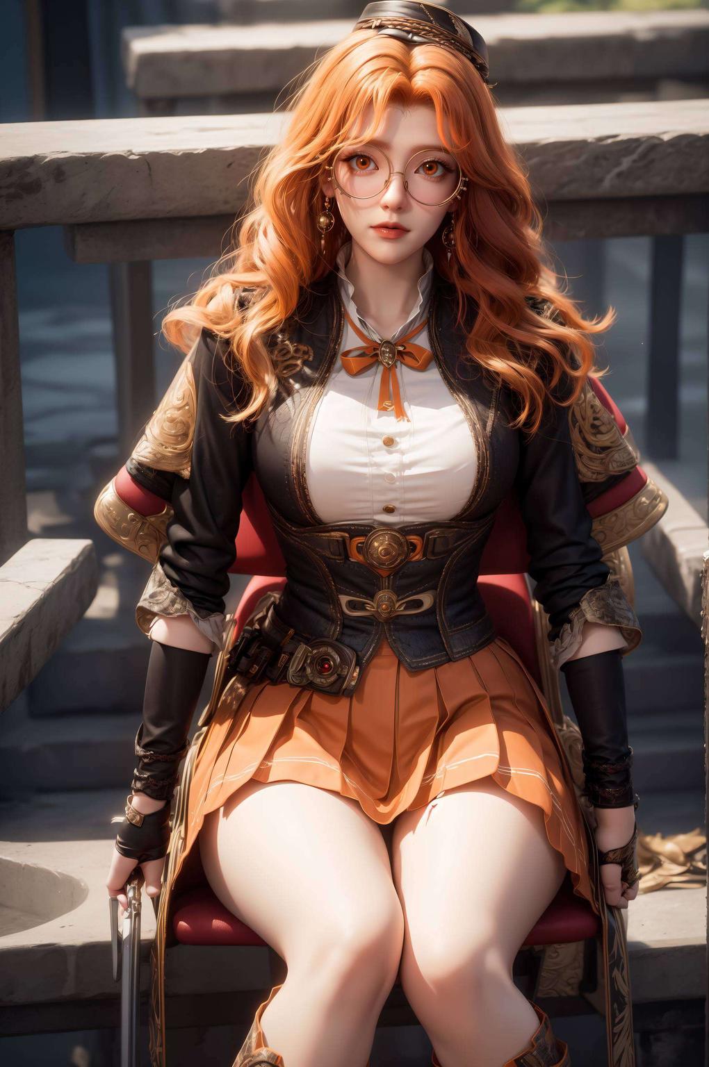 宛如置身童话世界主角是我们AI国漫女神橘子姐！60帧4k超清