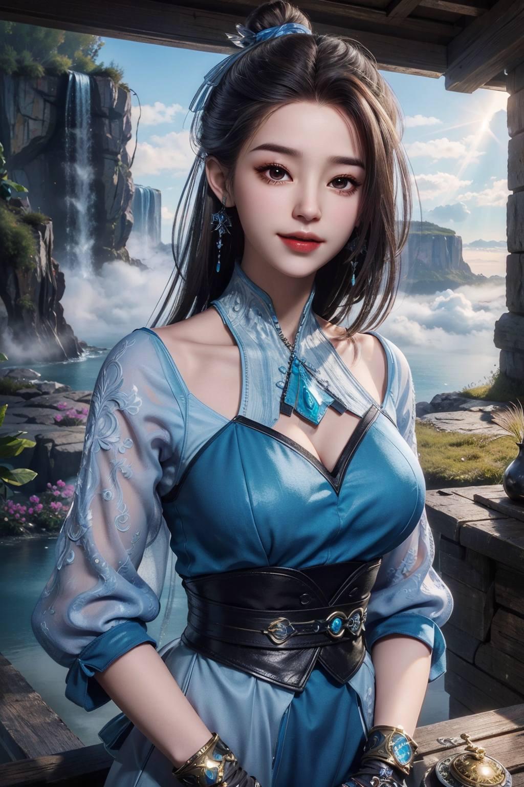 尽享视觉盛宴！蓝灵娥高清抖音壁纸