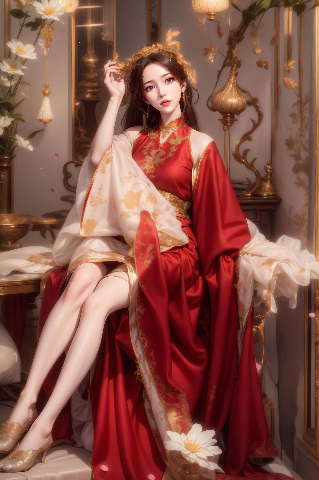 画面中让人仿佛置身于宁静的花海之中