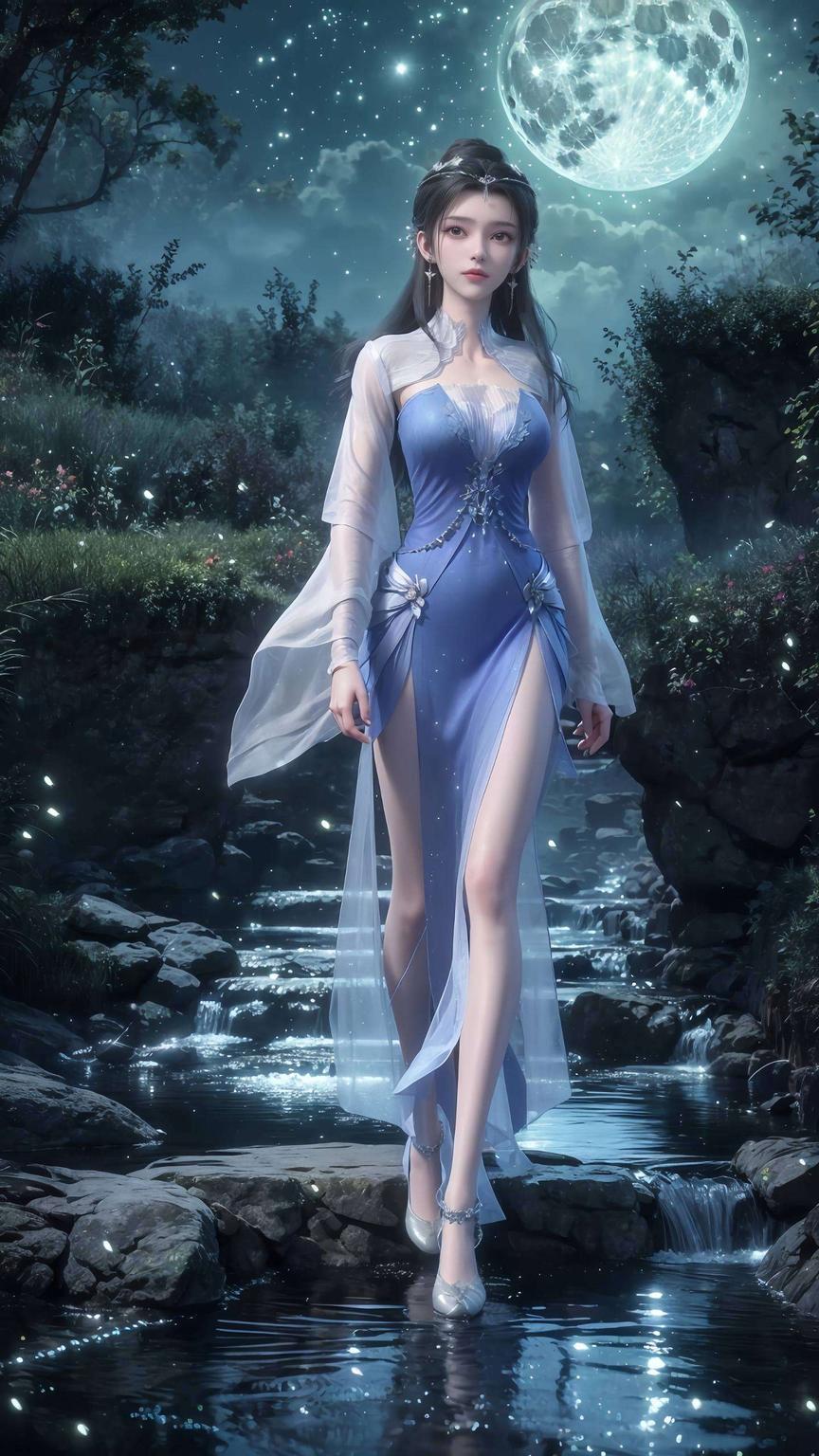 马良笔下的李慕婉古典美与现代风交融