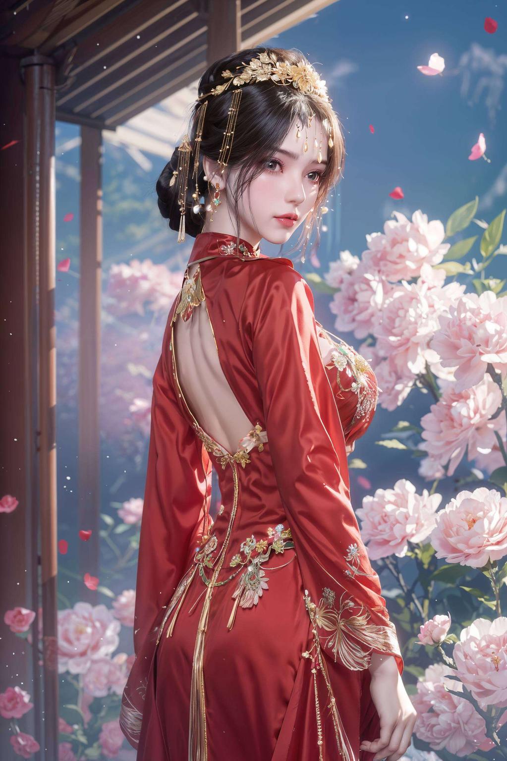 这款紫色精细的李慕婉壁纸优雅而不失活力