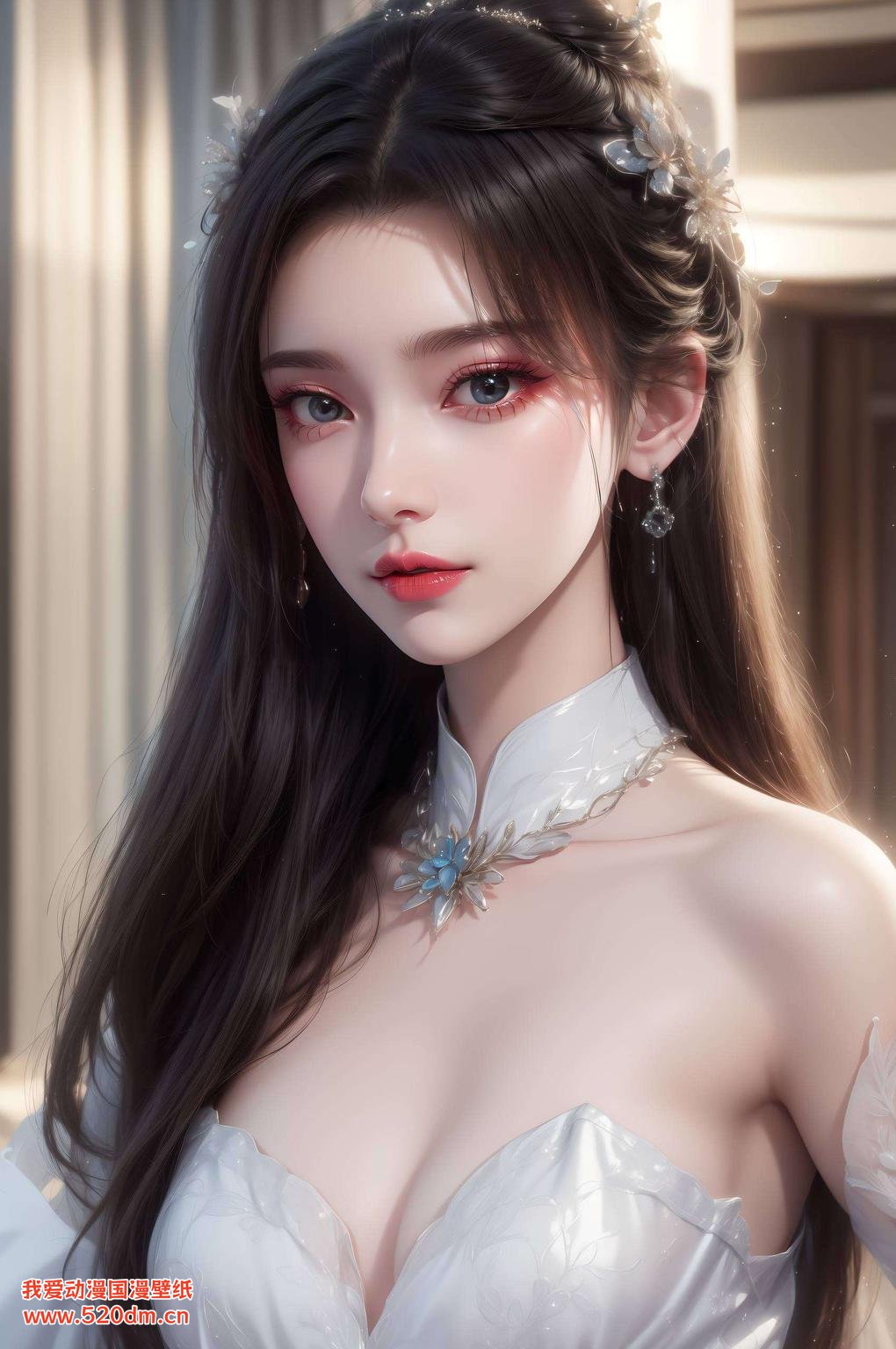 每一滴泪珠都仿佛在诉说着她的故事这款【对眼睛好护眼壁纸ipad唯美手机壁纸】