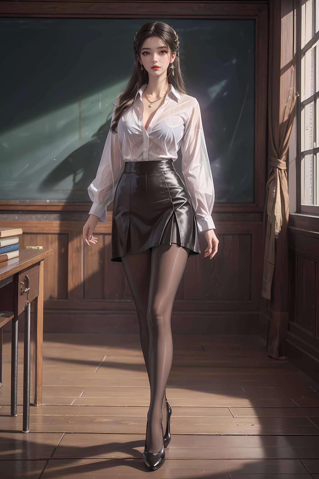 高清画质主角是我们美美的李慕婉三次建模高清壁纸