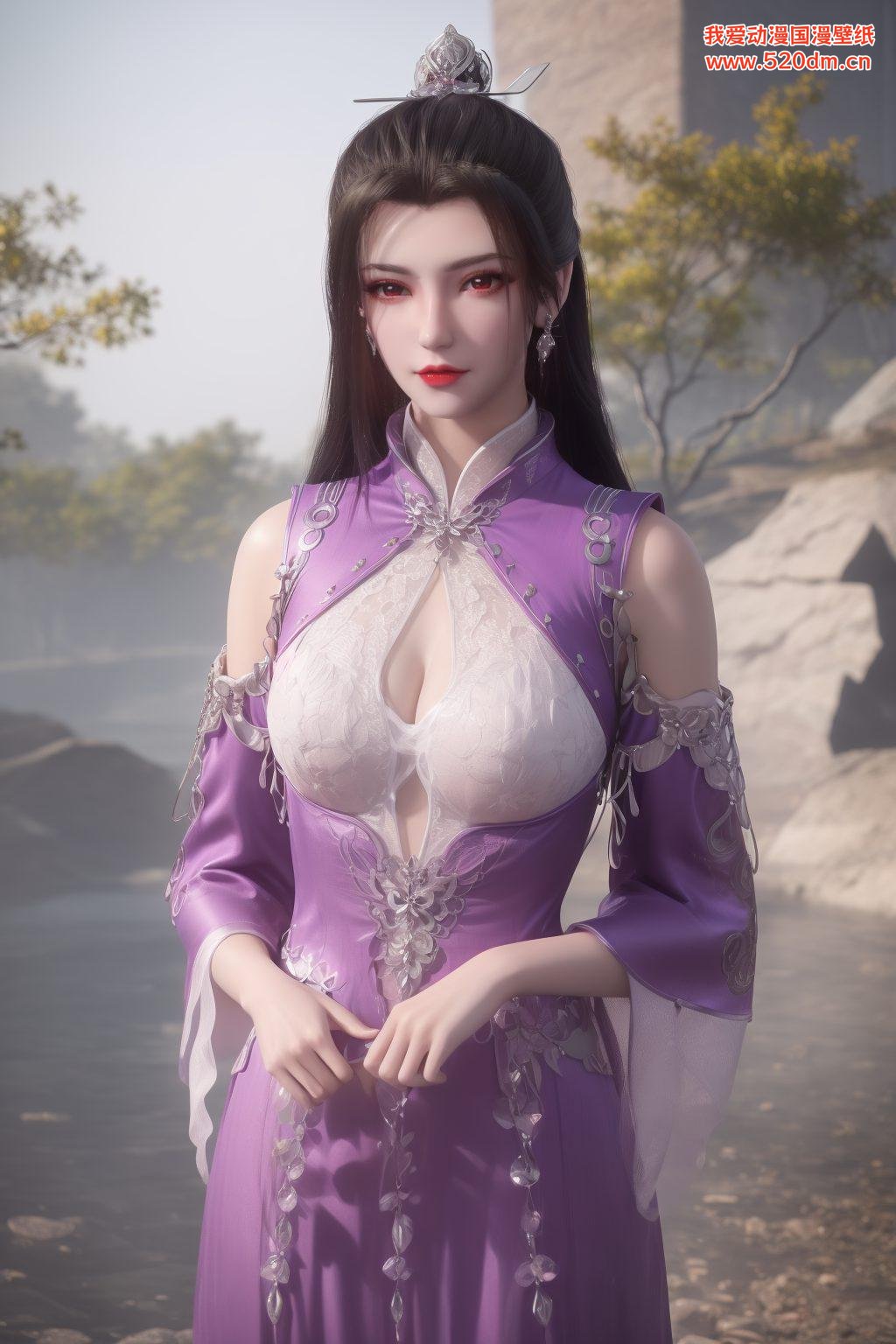 这款《仙逆柳眉双人壁纸》简直美爆了！绿意盎然的背景动漫迷们