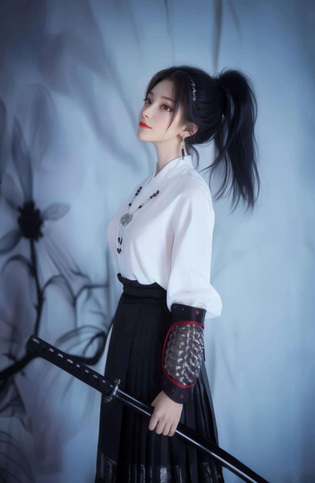 仙气逼人眼神深邃