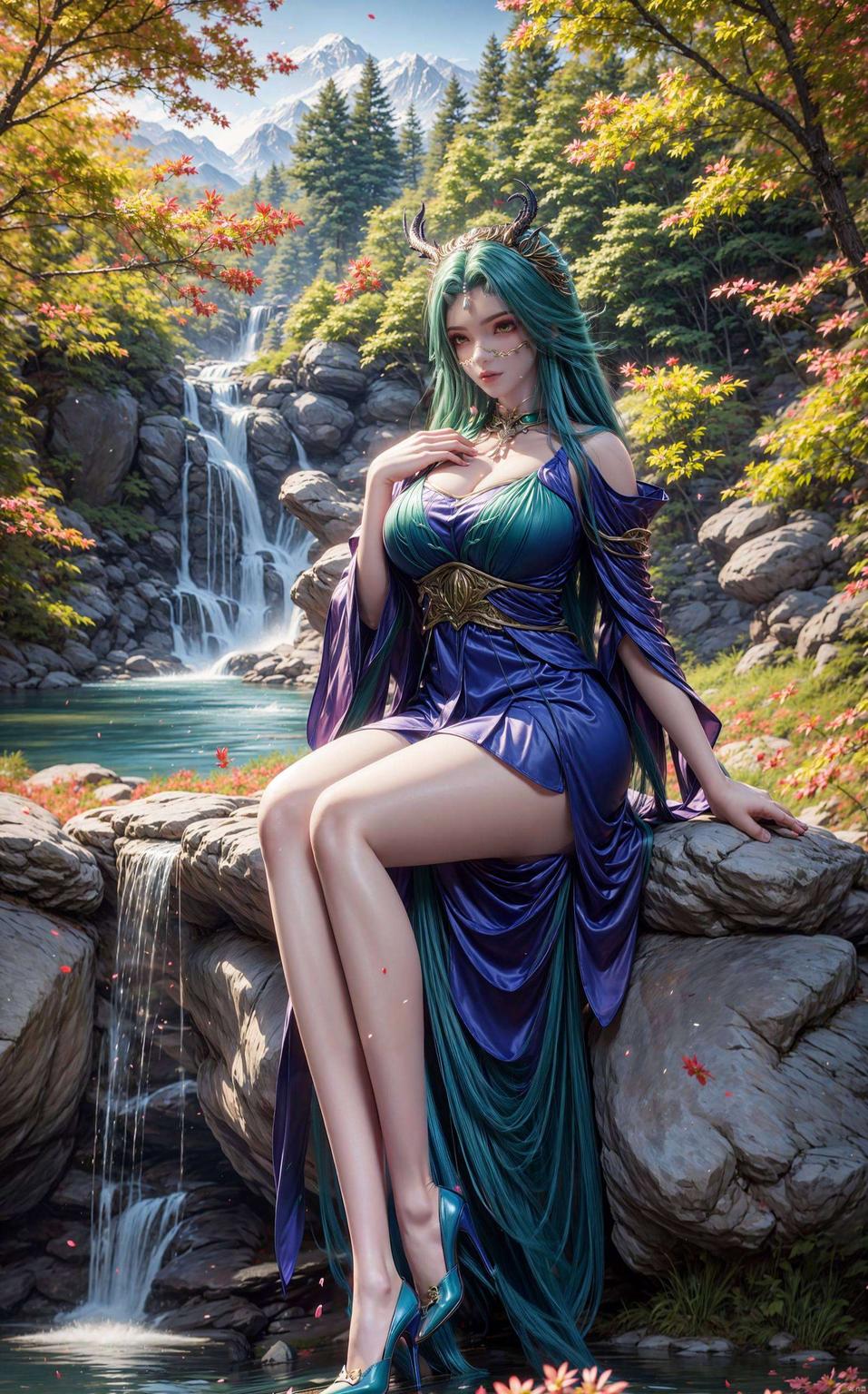 云雾缭绕斗破苍穹的龙女