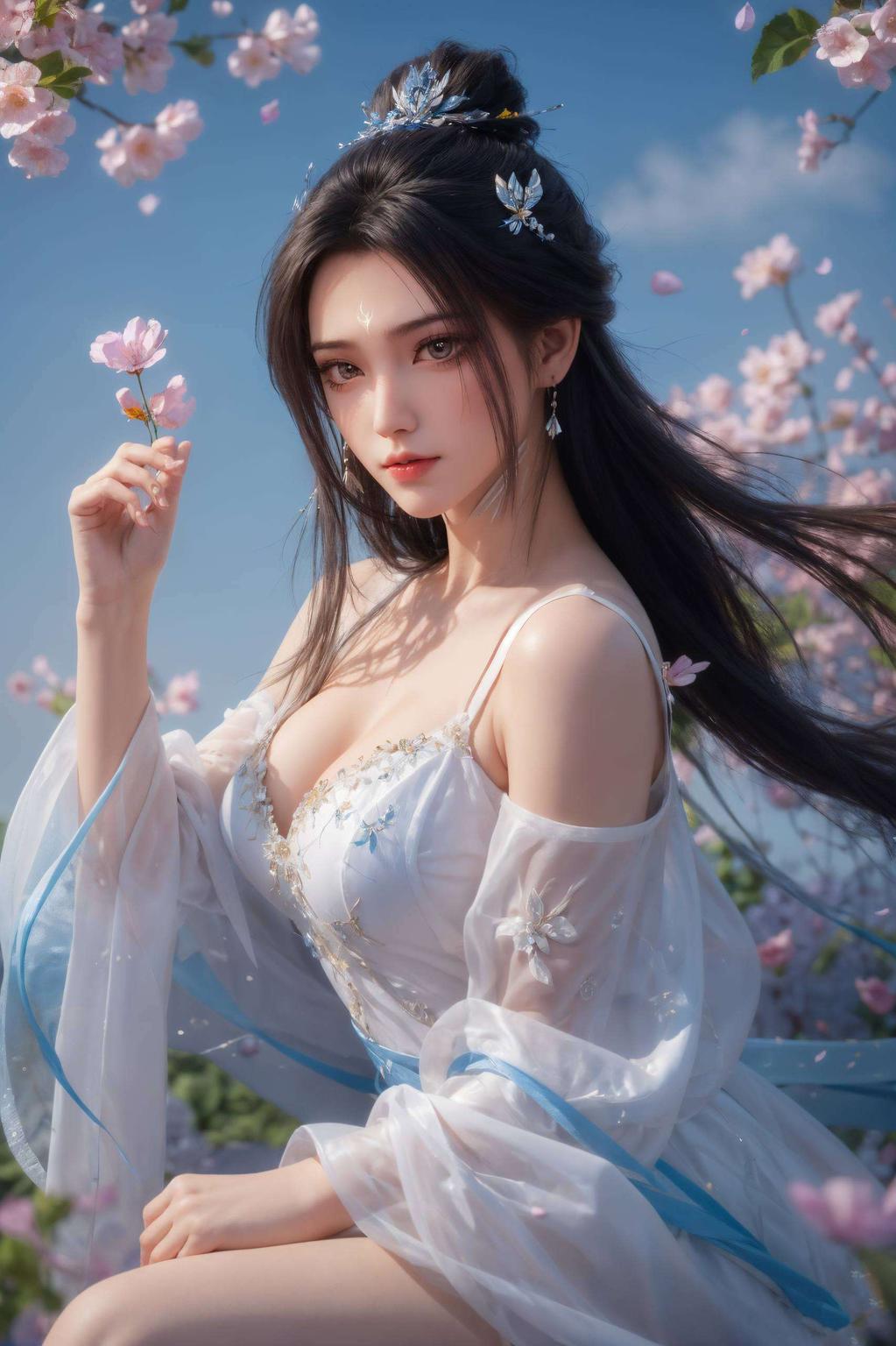 画面中的陆雪琪美得令人心动让你的手机瞬间变身视觉盛宴！