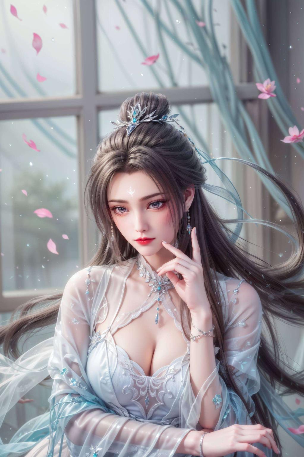 融合古韵风华陆雪琪与鬼厉壁纸