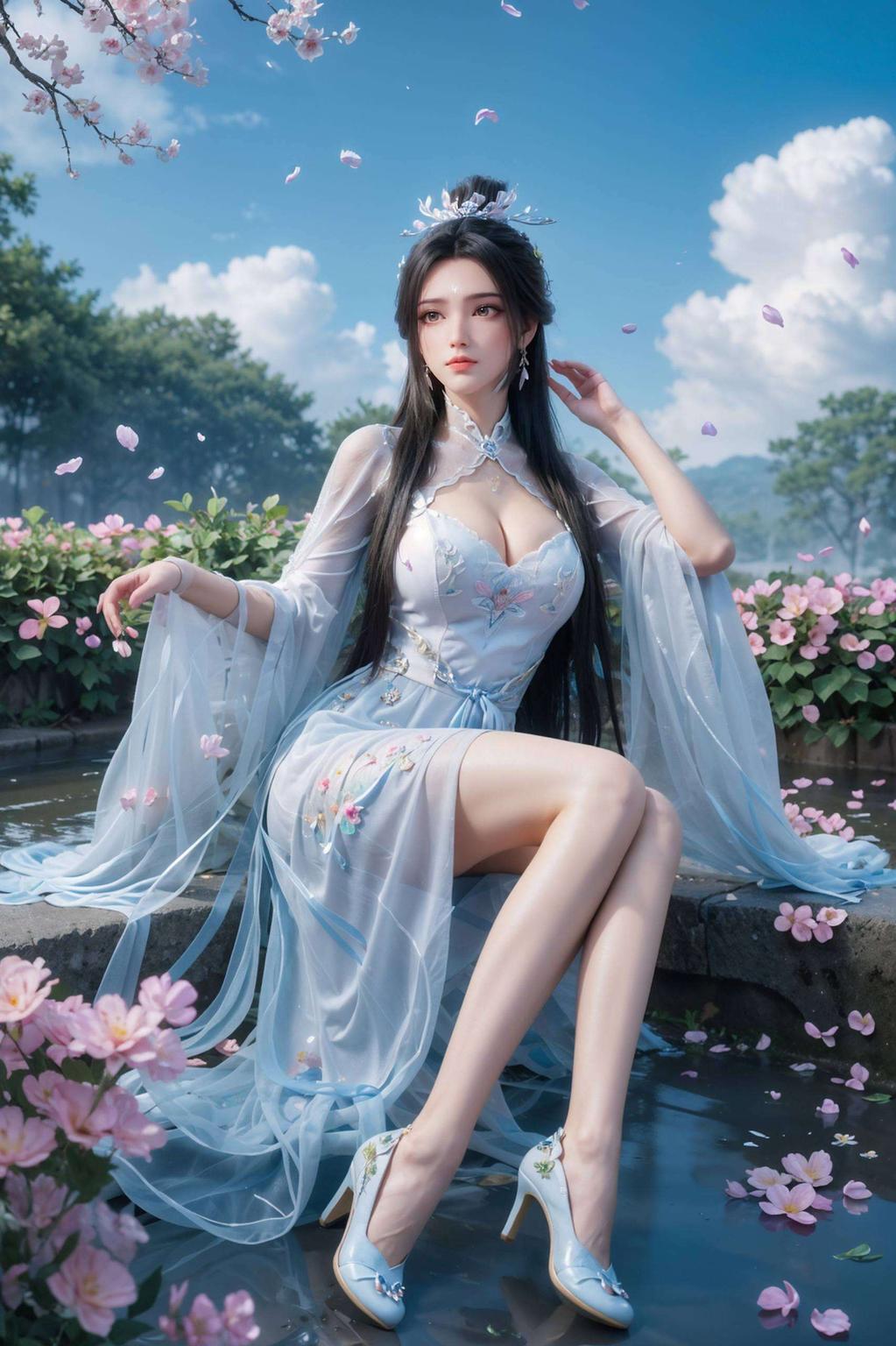 来自《诛仙》中的高冷女神陆雪琪！雪琪仙子白衣飘飘今天给大家带来一组精美电脑壁纸