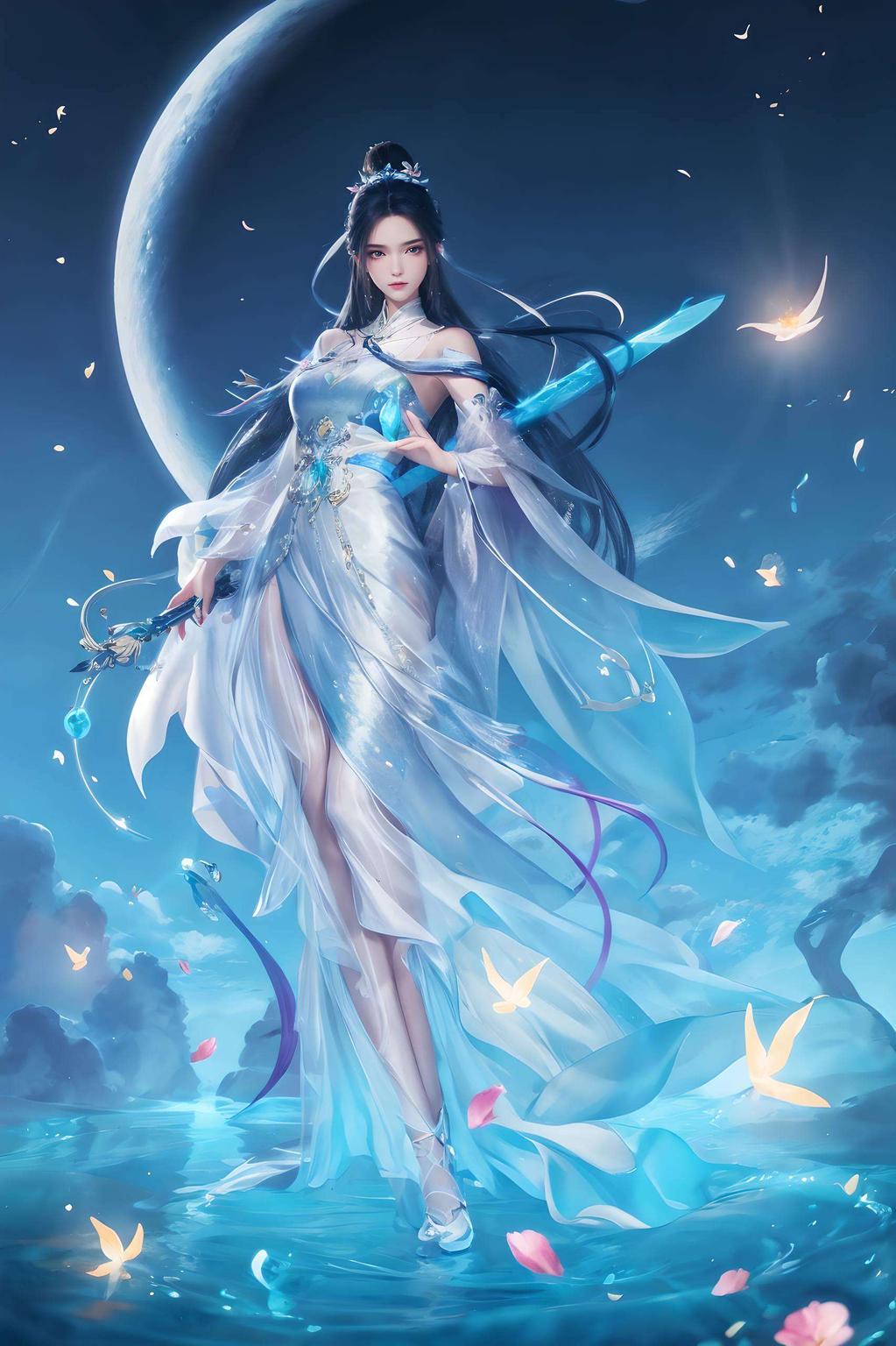 完美诠释了仙侠之美眼神犀利