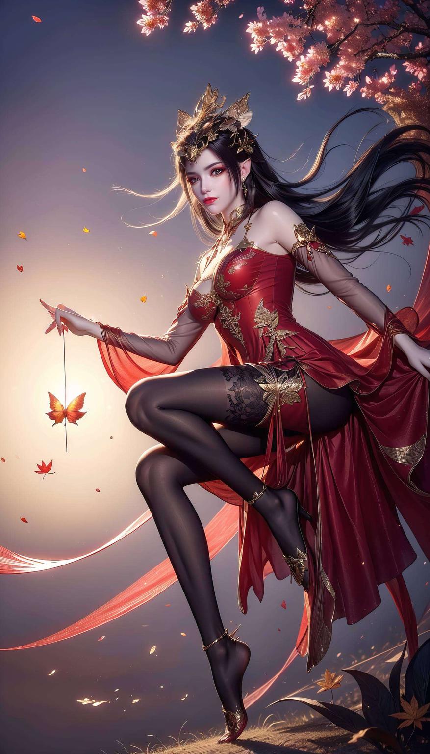 这款特别精细的安卓宽屏壁纸带你领略国漫女神之美！高清美杜莎壁纸