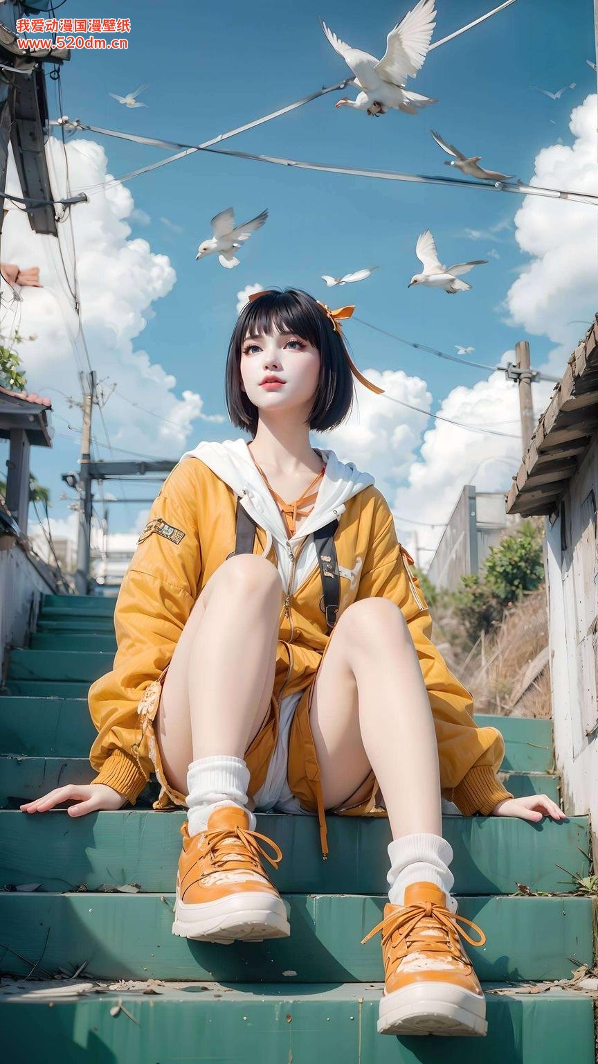 高清壁纸映美娇国漫美女尽收眼底