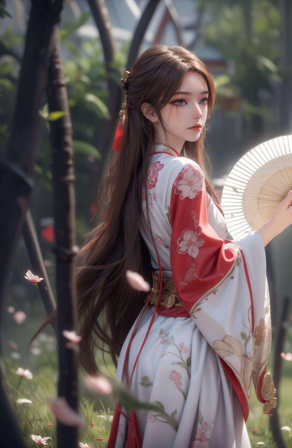 绝对让你的手机瞬间变身艺术馆！这款以动漫女主蔷薇为主题的高清壁纸色彩饱满、细节精致