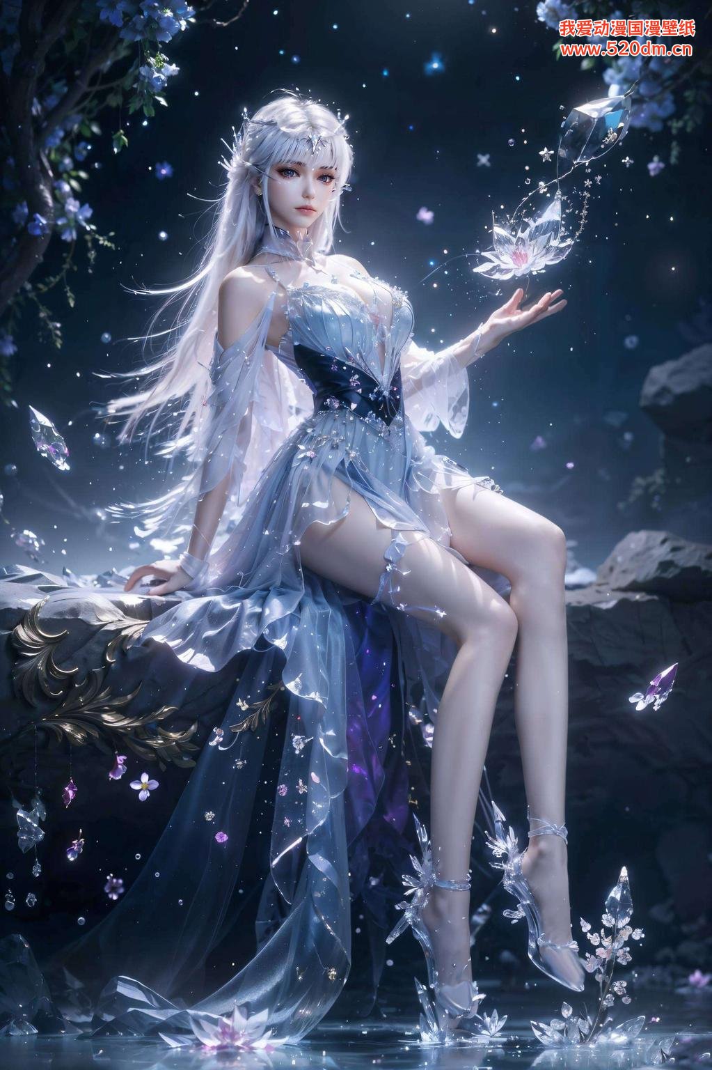 仿佛穿越时空的仙子绿意盎然的竹叶