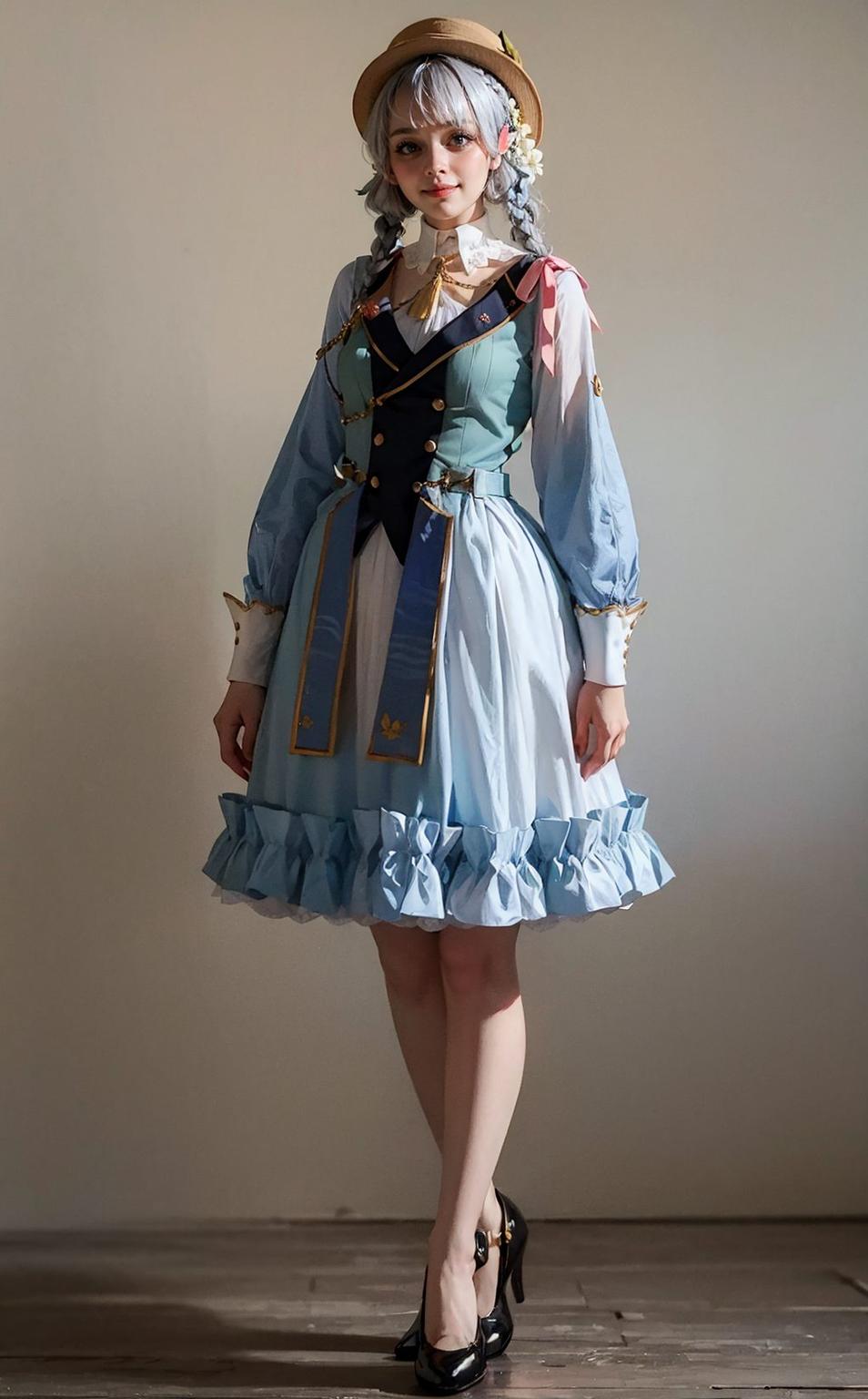 这高清壁纸绝了！AI素材里的神里凌华细节满分！每一帧都是绝美风景