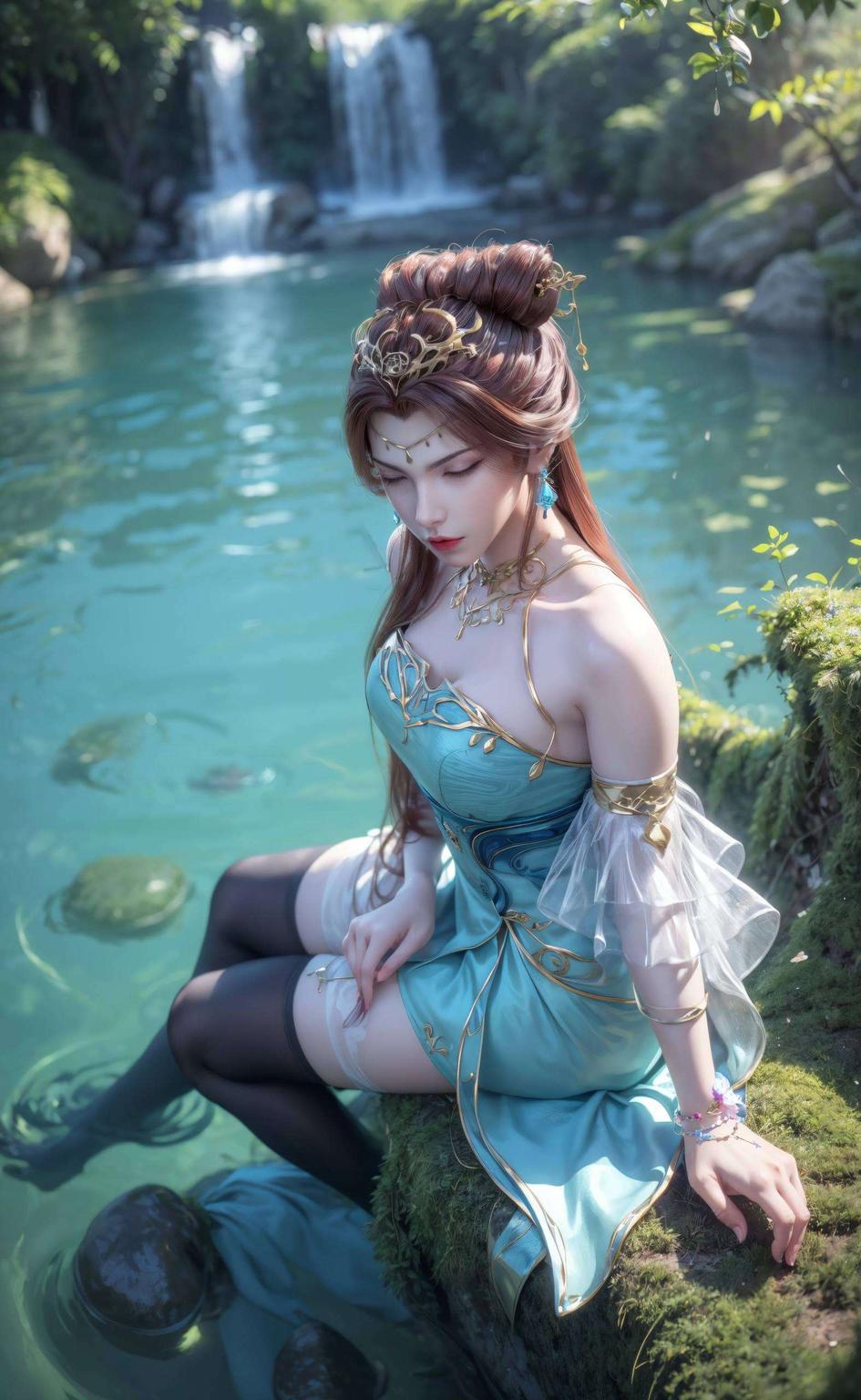 给大家带来云起苏灵韵的绝美手机壁纸！画面中宛如仙境