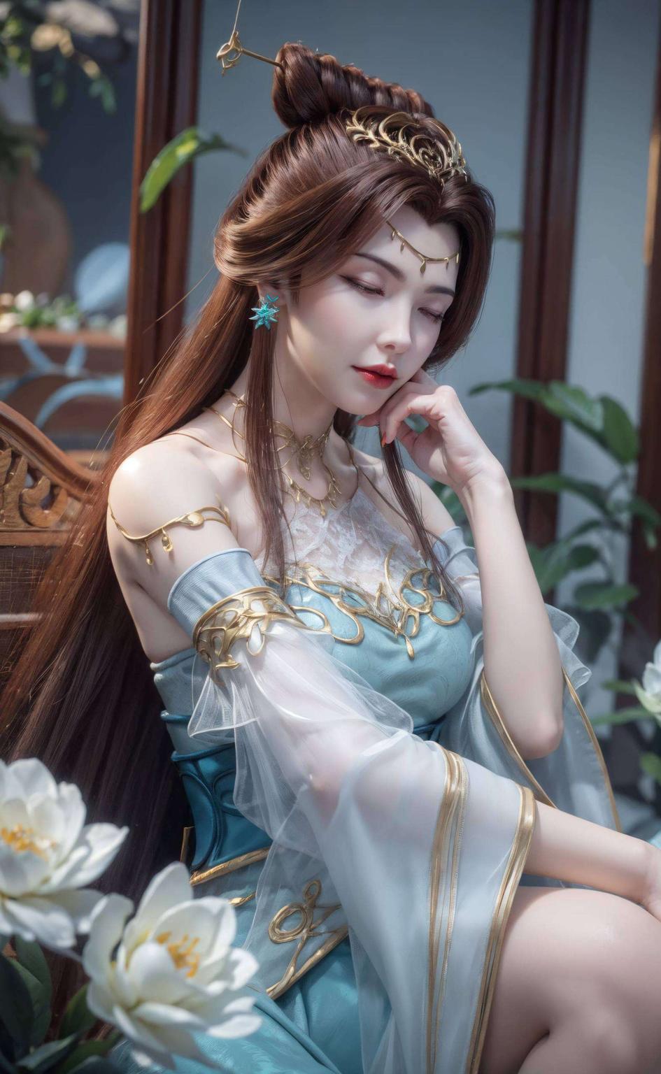 瞧她那双清澈的大眼