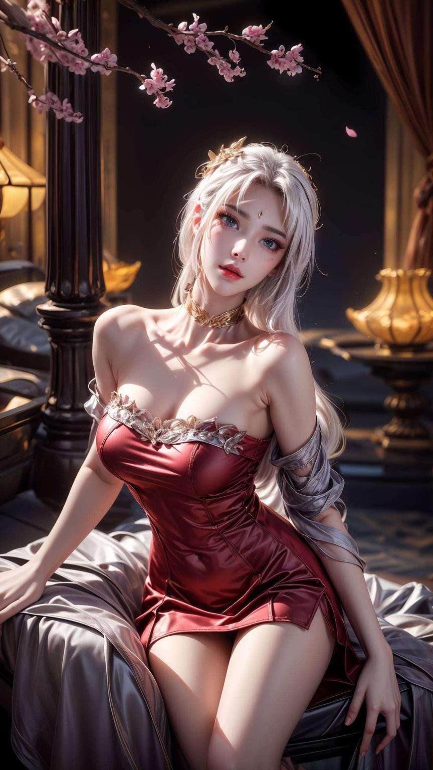幽蓝眼眸诉说着千年哀愁伤感古风壁纸