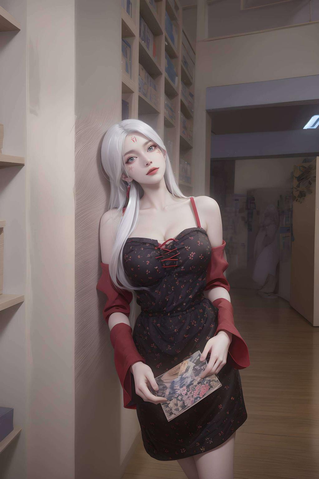 小白仙子灵动可爱！#绿色免费壁纸#