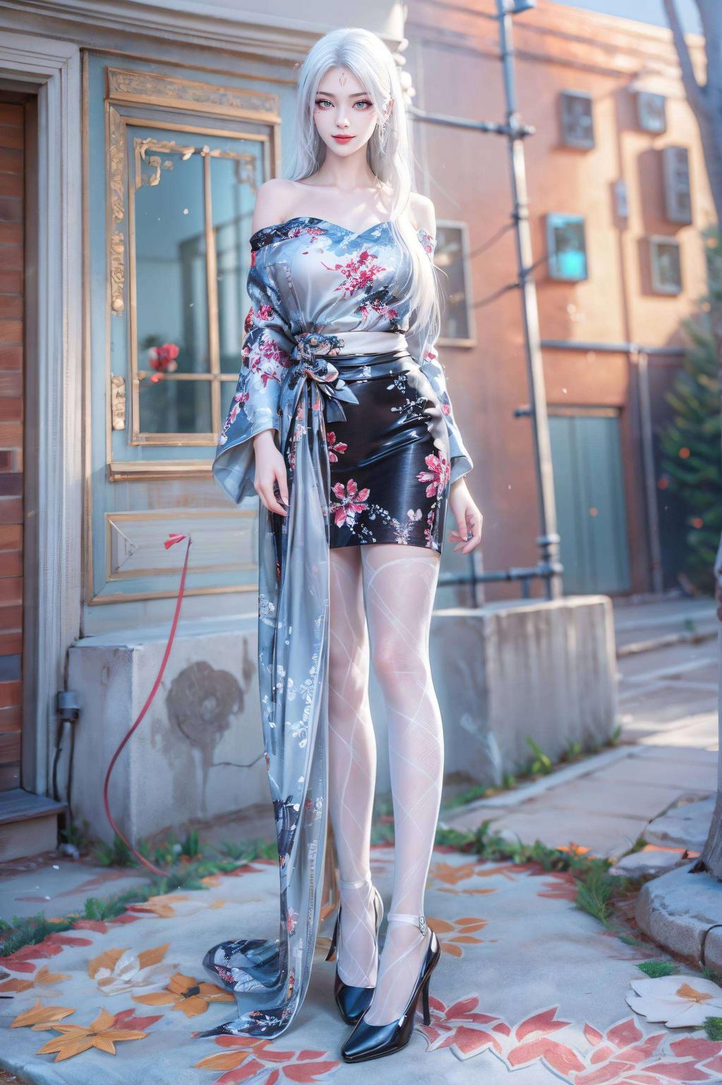 小白仙姿灵动呈现