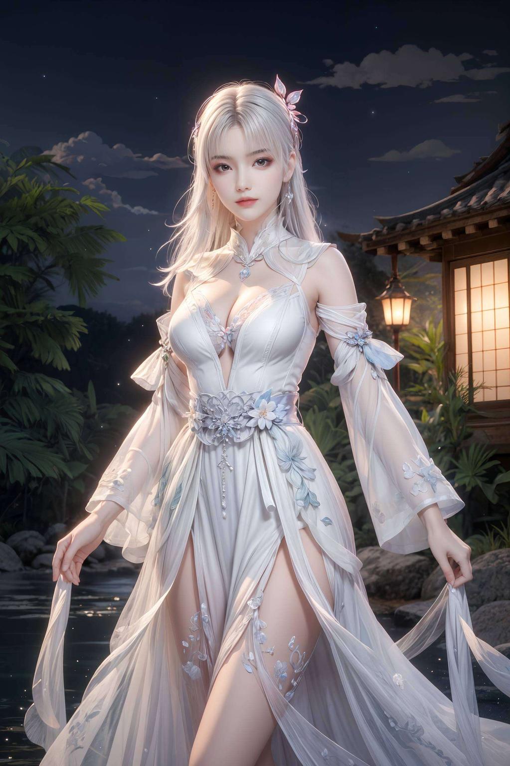 小医仙身着华美汉服翩翩起舞