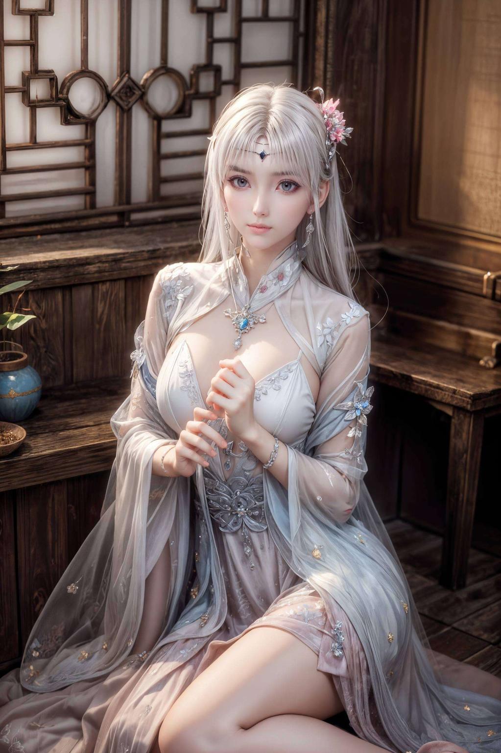 清新脱俗她眉眼如画