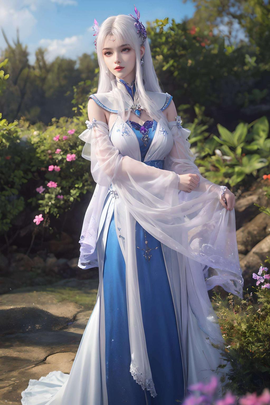 宛如画中人细节精致