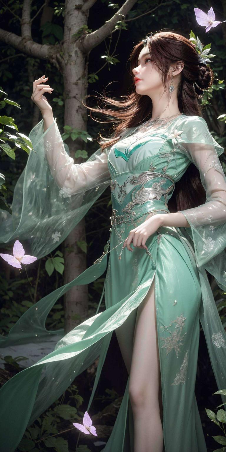 宛如仙子降临清新脱俗