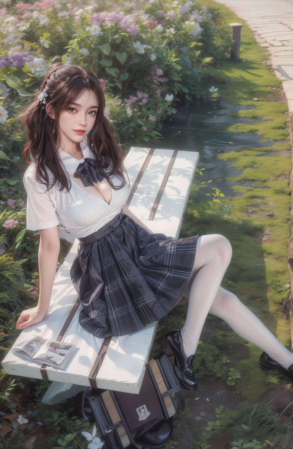 叶倾仙唯美壁纸幽谷漫步
