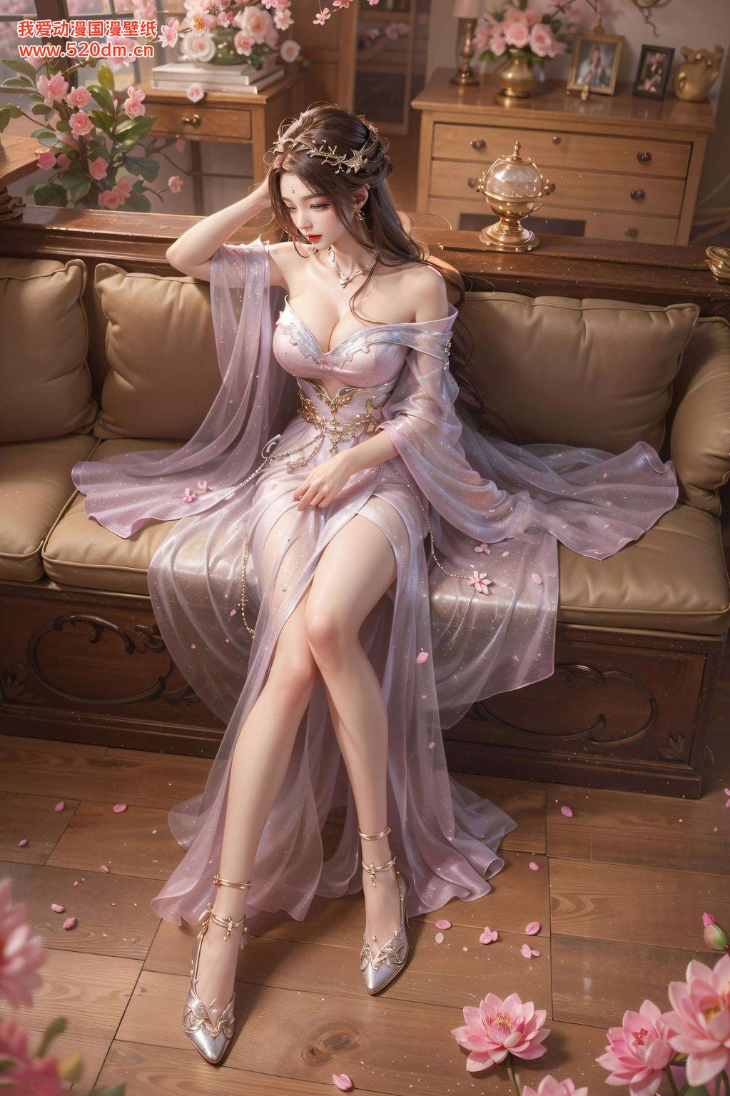 夜空中的月婵