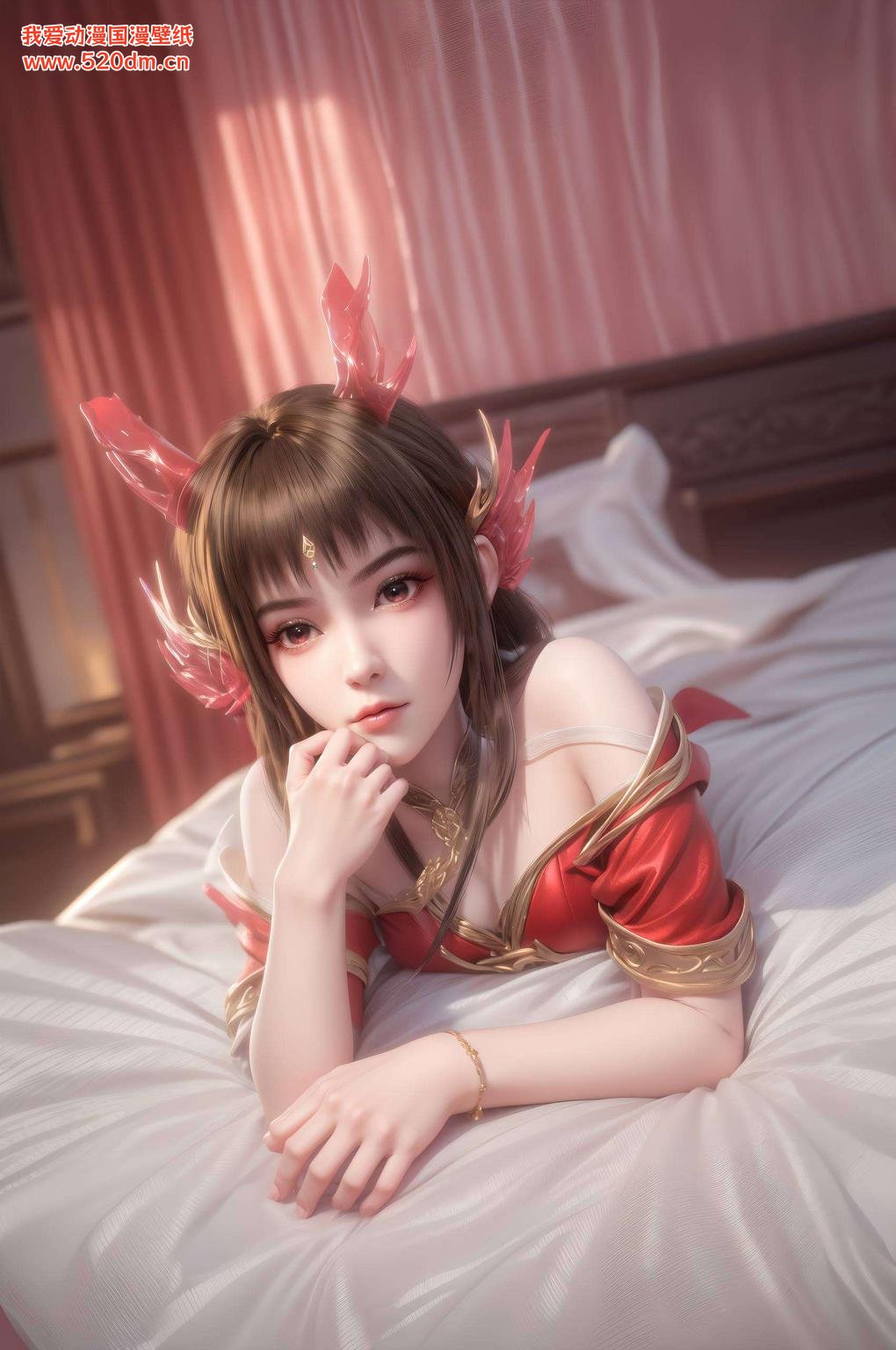 生成内容：
“这款壁纸以云幽落为设计主题既护眼又美观