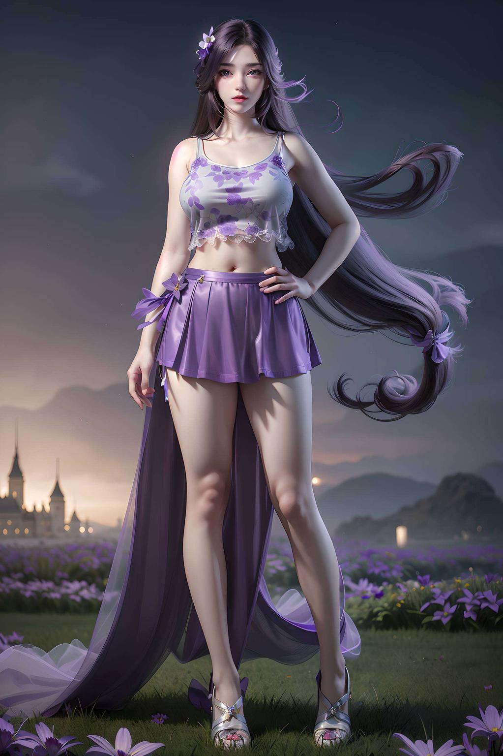 二代云曦壁纸紫色浪漫